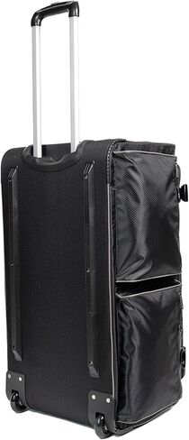 28" Dance Bag With Garment Rack, Rolling Luggage with In-line Wheels, Collapsible/Foldable Travel Bag for Easy-storage, Dance Duffel, Lightweight Aluminum Removable Costume Rack (Black/Gray) in Kuwait