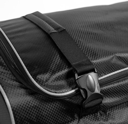 28" Dance Bag With Garment Rack, Rolling Luggage with In-line Wheels, Collapsible/Foldable Travel Bag for Easy-storage, Dance Duffel, Lightweight Aluminum Removable Costume Rack (Black/Gray) in Kuwait