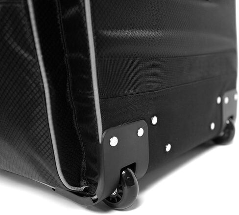 28" Dance Bag With Garment Rack, Rolling Luggage with In-line Wheels, Collapsible/Foldable Travel Bag for Easy-storage, Dance Duffel, Lightweight Aluminum Removable Costume Rack (Black/Gray) in Kuwait