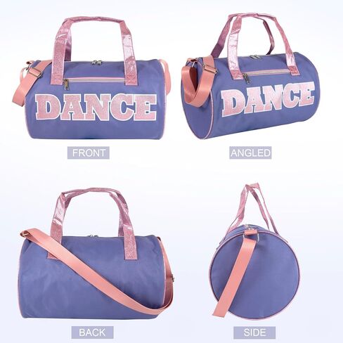 Dance Duffle Bags for Dancers, Girls, Teens, and Student Athletes, Fun Dance Workout Duffel Bag for Girls and Boys (Black) in Kuwait