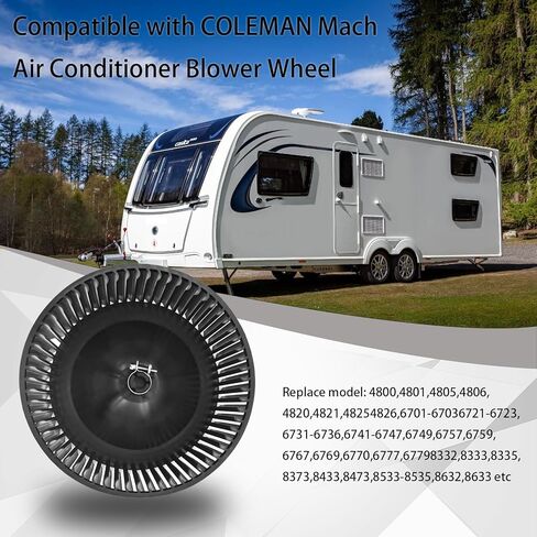 1472-1091 14721091 عجلة منفاخ، مكيف هواء RV عجلة منفاخ خارجية متوافقة مع موديلات Coleman Mach 8332/8433/8632/6701/6702/6703/67216722 و6723. in Kuwait