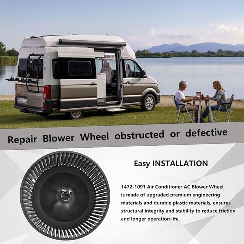 1472-1091 14721091 عجلة منفاخ، مكيف هواء RV عجلة منفاخ خارجية متوافقة مع موديلات Coleman Mach 8332/8433/8632/6701/6702/6703/67216722 و6723. in Kuwait
