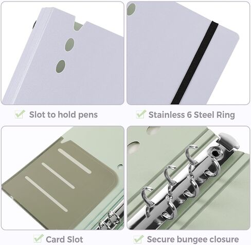 ملف توفير المال SKYDUE A6، مجلد ميزانية مع مظاريف نقدية، كتاب توفير مع 12 قطعة من أوراق ميزانية النفقات وملصقات لاصقة أرجواني in Kuwait