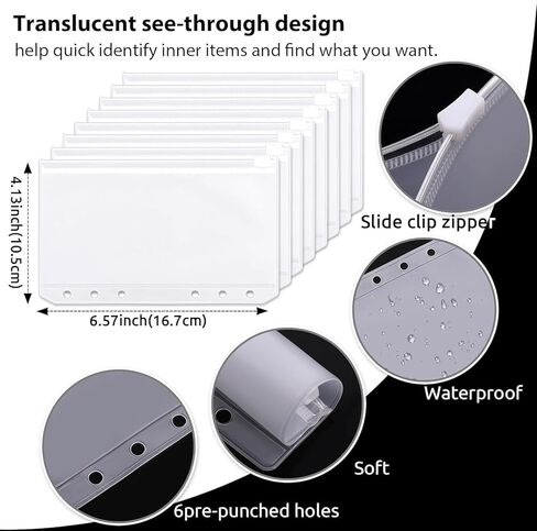 ملف توفير المال SKYDUE A6، مجلد ميزانية مع مظاريف نقدية، كتاب توفير مع 12 قطعة من أوراق ميزانية النفقات وملصقات لاصقة أرجواني in Kuwait