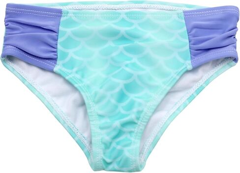 Disney Ariel The Little Mermaid 2 Piece Rash Guard Swim Bottom Set Swimsuit for Toddler Girls, Turquoise, 3T in Saudi Arabia