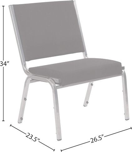Flash Furniture HERCULES Series 1000 lb. كرسي استقبال طبي لعلاج السمنة من الفينيل الأسود المضاد للميكروبات in Saudi Arabia