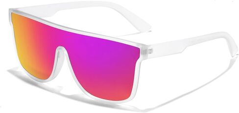 FEISEDY Men Women Polarized Sunglasses, Flat Top Trendy Oversized Square Shades UV400 B4141 in Kuwait