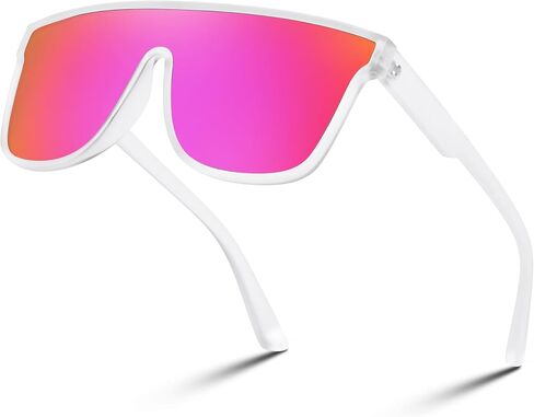 FEISEDY Men Women Polarized Sunglasses, Flat Top Trendy Oversized Square Shades UV400 B4141 in Kuwait