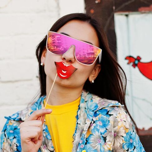 FEISEDY Men Women Polarized Sunglasses, Flat Top Trendy Oversized Square Shades UV400 B4141 in Kuwait