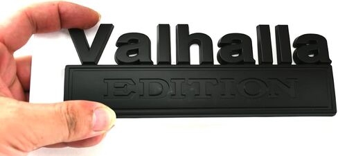 2pcs Big Size Vikings Valhalla Edition Auto Emblems Truck Badge 3D Car Bumper Sticker Assassin's Creed Valhalla Edition Emblem 3D Badges Decals Car Replacement, Viking Seasons (Matte Black) in Kuwait