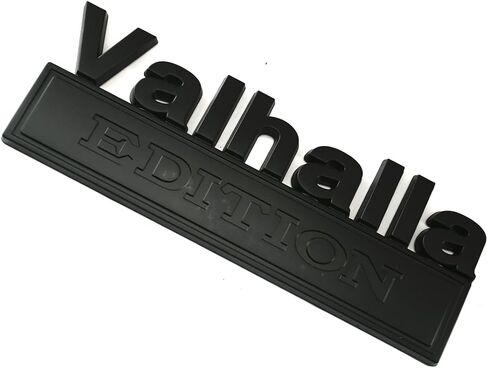 2pcs Big Size Vikings Valhalla Edition Auto Emblems Truck Badge 3D Car Bumper Sticker Assassin's Creed Valhalla Edition Emblem 3D Badges Decals Car Replacement, Viking Seasons (Matte Black) in Kuwait