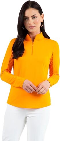 IBKUL Athleisure Wear Sun Protective UPF 50+ Icefil Cooling-Solid Long Sleeve Mock Neck Top-80000 in Kuwait