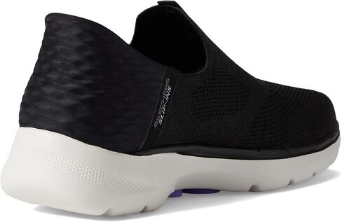 Skechers Women's Hands Free Slip-Ins Go Walk 6-Fabulous View Sneaker, Black, 10 Wide in Saudi Arabia