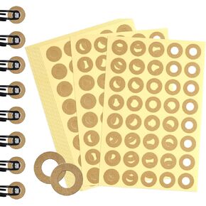 4000pcs Reinforcement Stickers, Self-Adhesive 1/4 Inch Diameter Loose-Leaf Binder Paper Protectors Reinforcement Circle Labels for School Home and Office, Non-Printable, Hole Punch Stickers (White)