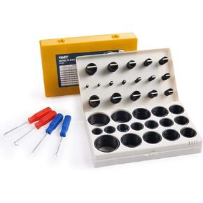 Orion Motor Tech 826pc Universal O Ring Assortment Kit in 32 Sizes | SAE and Metric O Ring Kit for Plumbing Automotive Faucet Repair More | Nitrile Rubber O Ring Set with 4 Pick & Hook
