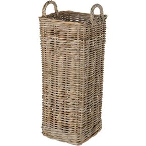 KOUBOO Kobo Square Umbrella Stand with Metal Water Catch, Gray Storage Basket Grey