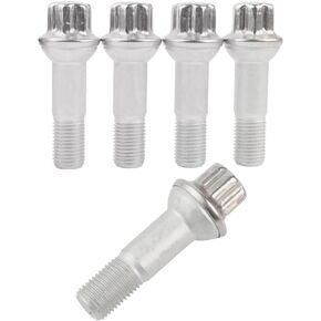 14mm x 1.5 Wheel Lug Bolt OE Factory Wheel 0009905407 Compatible with ML500 S550 CL63 ML350 GLK350 CL500 GL450, Pack of 5