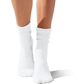 Slouch Socks For Women Retro Crew Socks Casual Cotton Ribbed Socks 3PACK/4PACK