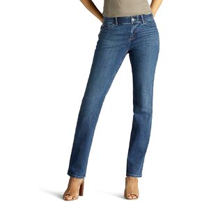 Lee Women's Ultra Lux Comfort with Flex Motion Straight Leg Jean, Greet The Day, 6 in Saudi Arabia