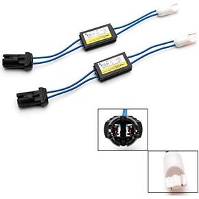 Xotic Tech 2pcs T10 194 168 906 2825 LED Light Bulbs Load Resistor Anti-Flicker Error Free Wiring Adapter Decorders Compatible with Audi or BMW or Mercedes or Porsche or Volkswagen