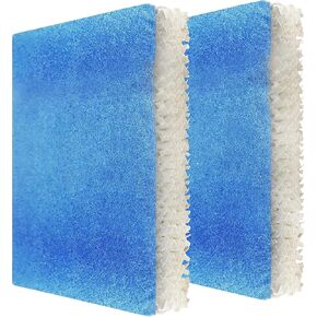 HQRP 2-Pack Wick Filter T Compatible with Honeywell HFT600 / HFT600PDQ Replacement fits Honeywell HEV615 HEV620 HEV600 Humidifiers, with Blue Pre-Filter