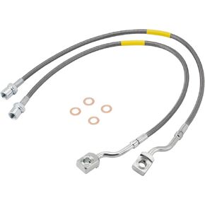 2 PCS Front Brake Lines 89370 Compatible with Chevy Silverado GMC Sierra 2007-2019 1500/2011-2019 2500/3500HD