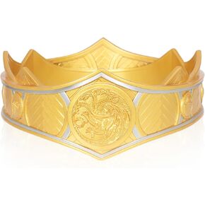 Queen Rhaenys Targaryen Crown Gold Tiara Princess Cosplay Headwear Women Girls Headbands Hair Jewelry Halloween Party Prop