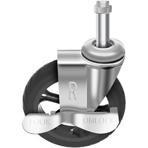 XINGALANG Right Front Wheel with Brake for The Folding Shopping Cart 509-7-F/509-5-7-F Series