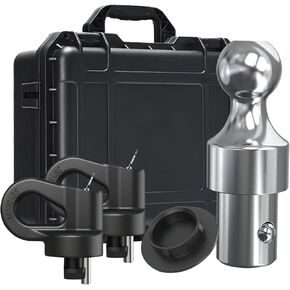 60692 Puck System Gooseneck Hitch Ball Kit with Box, Compatible with 2013-2021 Ford F250 F350 F450, 2016-2020 Chevrolet Silverado, GMC Sierra & Nissan Titan XD, 30000 lbs GTW/ 7500 lbs VTW