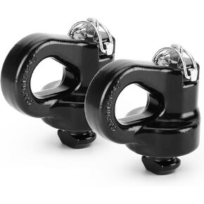 60691 Puck System Gooseneck Hitch Safety Chain Anchors for 2013-2021 Ford F250 F350 F450/2016-2020 Chevrolet Silverado, GMC Sierra 2500HD 3500HD/2016-2023 Nissan Titan XD, 38000 lbs GTW (Set of 2)