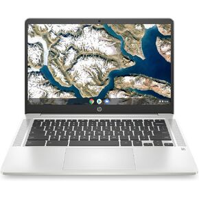 HP Chromebook 14A-ND0010CA 14-Inch HD Display Laptop, AMD 3015Ce, 4GB DDR4 RAM, 64GB eMMC, AMD Radeon Graphics, ChromeOS, WiFi, USB C, Bluetooth, HD Webcam, Portable Computer (Renewed)