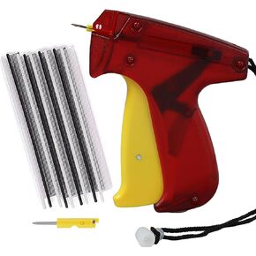 Tagging Gun Kit, Fine Stitch Tool Mini Stitch Gun, Tagging Gun for Clothes Sewing Quilting Hemming Quick Stitch Tag Gun with 2 Needle, 2000 White &2000 Black Micro Fasteners