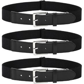 WERFORU 3 Pack Softball Elastic Belt for Youth Adult Adjustable Baseball Belt for Men Boys and Girls Football Belt