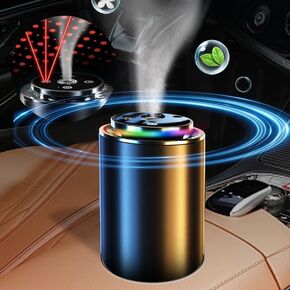 Smart Aroma Diffusers Star Projector, Auto On/Off Air Freshener Including 50ml Natural Perfume Fragrance, Rechargeable Scent in 4 concentrations for Car and Home Use