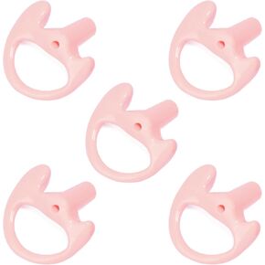 TWAYRDIO Earmold for Right Ear, Medium Size, Earbud Ear Mold Earplug Ear Insert for Motorola Walkie Talkie Surveillance Earpiece Headset Acoustic Coil Tube Audio Kits, 5 Pack