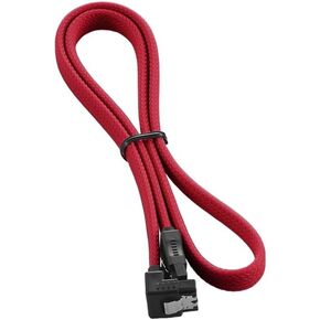 CableMod ModMesh Sleeved Right Angle SATA 3 Cable (Light Green, 60cm)