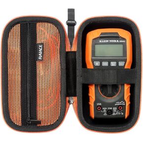 RAIACE Hard Travel Storage Case Compatible with Klein Tools Digital Multimeter, 600V MM400 / MM300. (case only) - Black