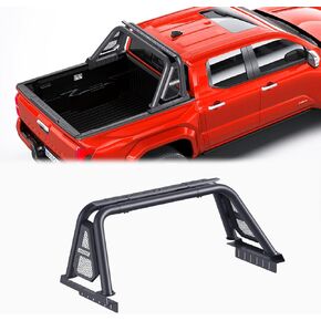 Black Roll Bar Sport Bar Compatible with Mid Size Pickup Truck (RB08-Roll Bar for Truck)