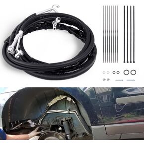 AT34653 Rear AC Air-Conditioner Line Set Compatible with Chevrolet Traverse GMC Acadia Buick Enclave Saturn Outlook 2007-2017, Rear Auxiliary AC Air Conditioning Hose Kit