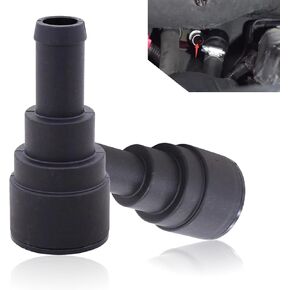 2 PCS Car Heater Coolant Hose Connector, Plastic Thermostat Cover Connector, Replacement OEM Number 15032062 15151873 15151875 Parts, Compatible with Buick GMC Chevrolet Ford Lincoln (Black)