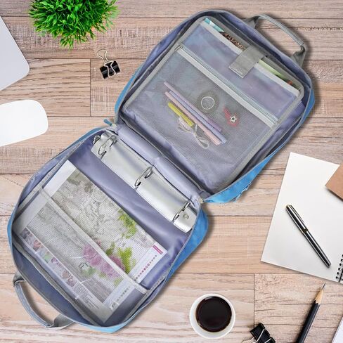 2 Inch 3 Ring Zipper Binder - Trapper Keeper Binder with Strap - 500 Sheet Capacity & Multi-Pockets for School and Office Binder Organizer (Black) in Kuwait