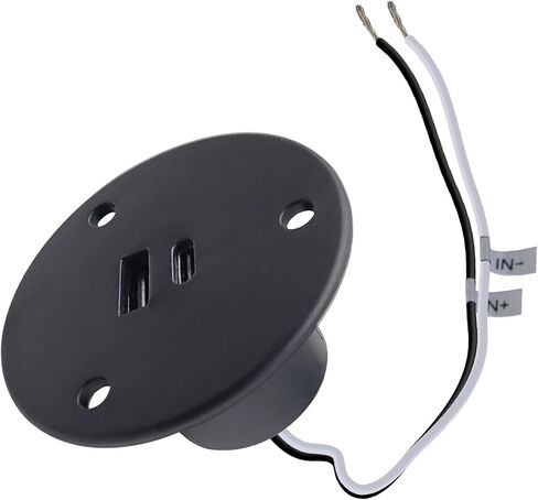 مقبس شاحن USB Facon 12V RV، QC3.0 شاحن سريع USB من النوع A + النوع C PD 18W، منفذ شحن USB RV مثبت على الحائط، لمنزل متنقل RV Trailer Camper Boat Marine (أسود) in Kuwait