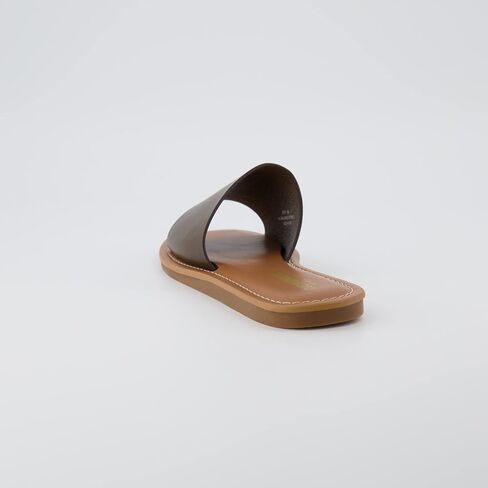 CUSHIONAIRE Women's Spicy slide Sandal with Memory Foam, Tan 9 in Saudi Arabia