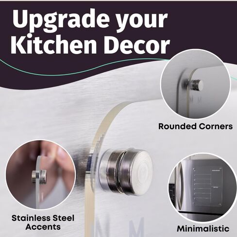 11" x 14" Menu Board for Kitchen | 8 Markers and Fridge Guards Included | Acrylic Calendar for Fridge | Weekly Meal Planner for Fridge | Clear White Board for Fridge | Weekly Dry Erase Board in Saudi Arabia