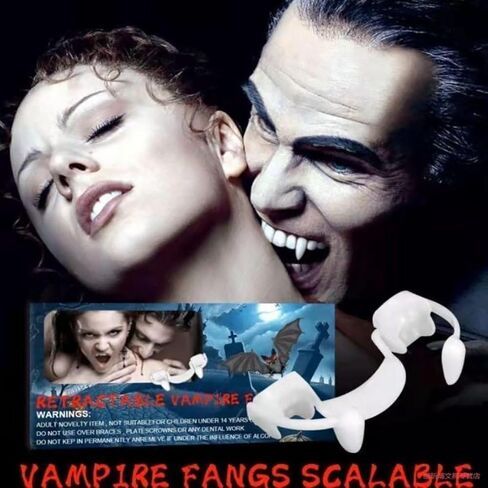 مصاص دماء قابل للسحب الأنياب هالوين مصاص دماء الأنياب القوطية مصاص دماء الأقواس مخيف زاحف البلاستيك مصاص دماء وهمية الأسنان هالوين الرعب الدعائم in Kuwait