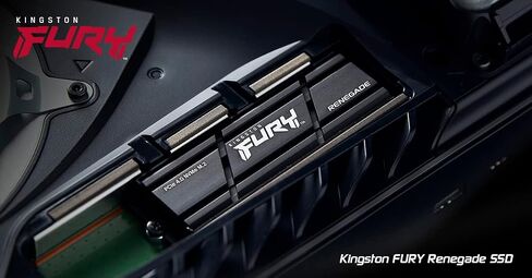 Kingston Fury Renegade 2TB PCIe Gen 4.0 NVMe M.2 SSD داخلي للألعاب مع مبدد حراري | PS5 جاهز | ما يصل إلى 7300 ميجابايت/ثانية | سفيردك/2000 جرام in Kuwait