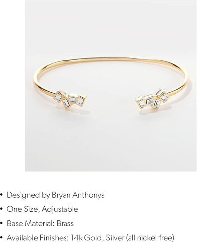 Bryan Anthonys Tribe Bracelet, 14K Gold Bracelets for Women, Pendant, Adjustable Cuff Style in Kuwait
