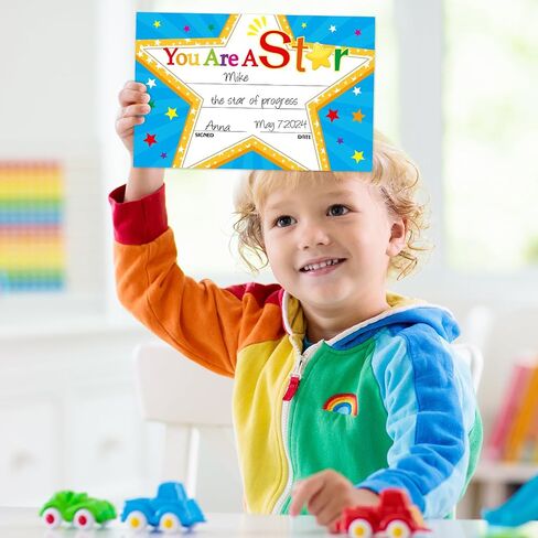 Star Student Certificates of Award 40Pcs Recognition Rewards You’re a Star Awards for Teachers Achievement Classroom School Supplies in Kuwait