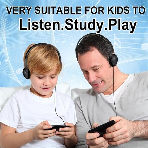 CN-Outlet Bulk Headphones for Classroom Kids Multi Colored 50 Pack, Wholesale Over Ear Student Head Phones Perfect for Schools, Libraries, Computer Lab, Testing Centers, Museums, Hotels in Kuwait