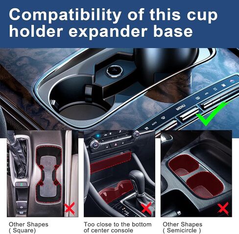 Car Cup Holder Expander, Automatic Large Water Bottles Holder for Yeti, Hydro Flask, Nalgene, Stanley, Owala 28/32/45/50 oz Travel Tumbler & Coffee Mug, Adjustable Arms & Base Insert Cars Accessories in Kuwait